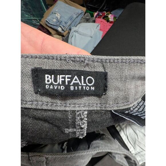 Buffalo David Bitton Pursuit Super Soft Skinny Grey Mid Rise Stretch Skinny Jean - Picture 2 of 6